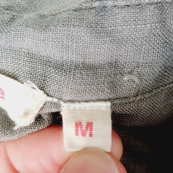 Dolan Gray Linen Roll Tab Short Sleeve Button-Down Shirt 1010 - Picture 7 of 9